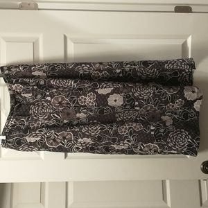 Gudrun Sjoden maxi skirt/slip. Pretty black and gray fabric. Size L